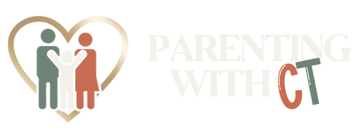 A green banner with the words parent 's wit ' n written in white.